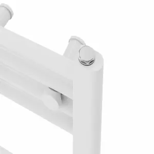 Right Radiators Prefilled Electric Straight Heated Towel Rail Bathroom Ladder Warmer Rads - White 1400x400 mm