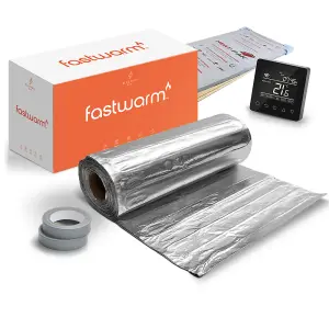 Fastwarm Under Carpet / Under Vinyl Heating Kit - 9m - Fastwarm Wifi Black