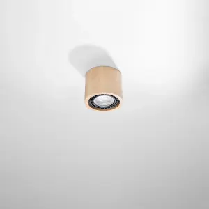 Basic Wood Natural 1 Light Classic Ceiling Light