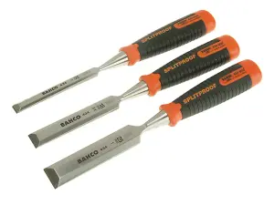 Bahco 434-S3-EUR 434 Bevel Edge Chisel Set, 3 Piece BAH434S3