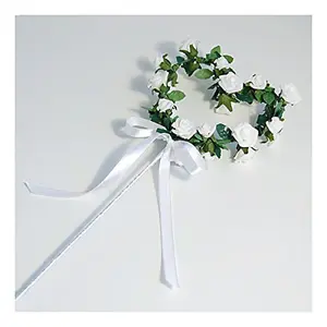 Wand: Rose Polyfoam: 43cm x 13cm: White