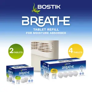 Bostik Breathe Fragrance-free Moisture absorber refill, Pack of 4