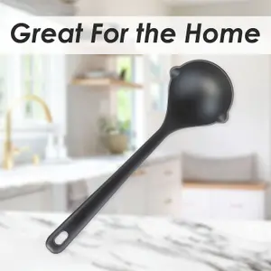 Ladle Heat Resistant Ladle Kitchen Recycled Materials Black