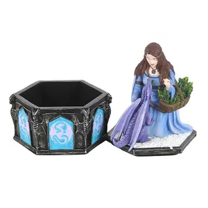 Anne Stokes Dragon Friendship Trinket Box Blue/Black (One Size)