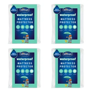 Silentnight Waterproof Mattress Protector - King - 4 Pack