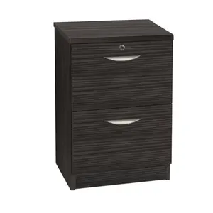 2 Drawer Filing Cabinet Black Havana