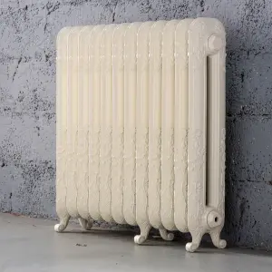 Arroll Daisy Cast iron Cream 12 Column Radiator, (W)814mm x (H)794mm