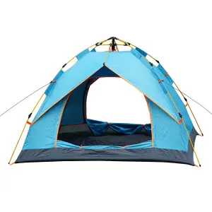 Outdoor Automatic Pop Up Camping Tent 3-4 Person Family Sun Shade Hiking Shelter