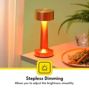 KRYPTON Rechargeable Table Lamp with Touch Sensor 3 Stepless Dimming