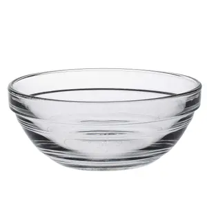 Duralex - Lys Glass Stacking Bowls for Kitchen, Serving - 10.5cm (4") - Pack of 6