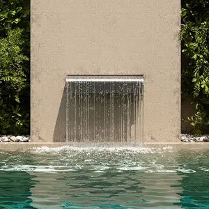 Rear Entrance Swimming Pool Stainless Steel Water Curtain 40 cm