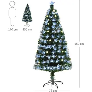 Durham Lighted Artificial Fir Christmas Tree 4ft. 