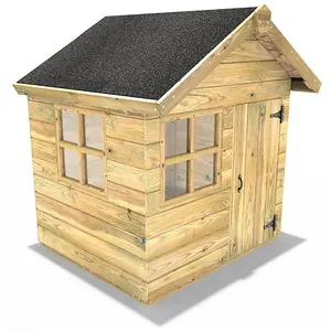 Rebo Orchard 4FT x 4FT Children's Wooden Garden Playhouse - Owl