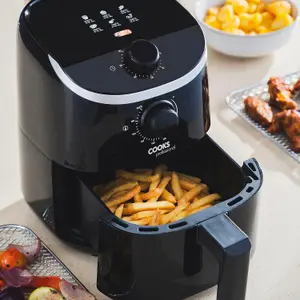 Cooks Professional Air Fryer 2L Single Drawer Compact Manual Timer Healthy Cooking Oil Free