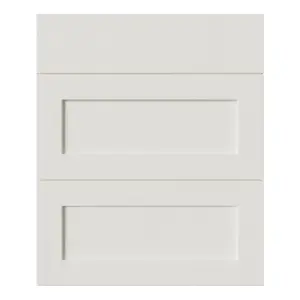 Tydeman Matt porcelain Shaker 3 drawer cabinet front (H)720mm (W)597mm (T)20mm