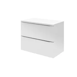 GoodHome Marloes Gloss White Chipboard Worktop (T) 2.8cm x (L) 80cm x (W) 80cm