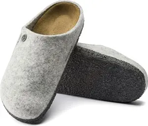 BIRKENSTOCK Clogs Zermatt Wool Felt Gray Size 9.5 For Men & Women