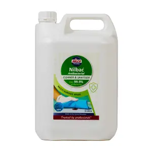 Nilco Antibacterial Cleaner & Sanitiser - 5L x2 Ready To Use Trigger 10 Litres