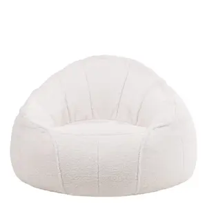 Tommen Sherpa Fleece Fluffy Bean Bag Chair