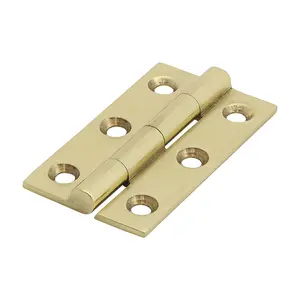 TIMCO Solid Drawn Brass Hinges Polished Brass - 50 x 28