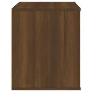 Berkfield Bedside Cabinet Brown Oak 50x39x47 cm