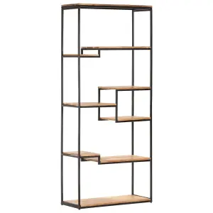 Berkfield Bookcase 80x30x180 cm Solid Acacia Wood