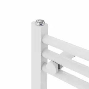 Rinse Straight Bathroom Heated Towel Rail Ladder Radiator White 800x300mm