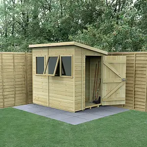 Timberdale 7x5 Pent Shed - Three Windows