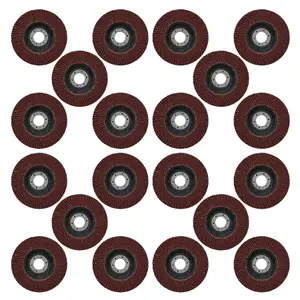 40 Grit Flap Discs Sanding Grinding Rust Removing For 4-1/2" Angle Grinders 20pc