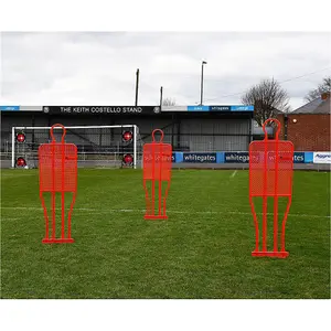 Single 6ft 5 Inch RED Football Mannequin - Set Piece Dummy Defender Training