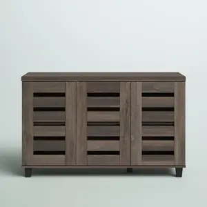 Lismore 16 Pair Shoe Storage Cabinet/Lismore shoe cabinet for 16 pairs of shoes Dark Dusty Oak