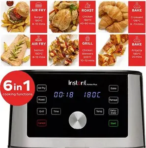 Instant Vortex Plus Air Fryer, 3.8L, Stainless Steel