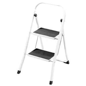 Home Vida 2 Step Ladder With Anti-Slip Mat Foldable Stool