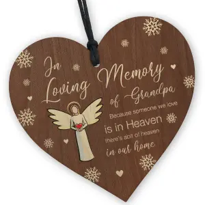 Red Ocean In Loving Memory of Grandpa Memorial Bauble Ornaments Bereavement Remembrance Christmas Xmas