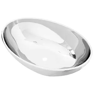 Berkfield Wash Basin 40x33x13.5 cm Ceramic Silver