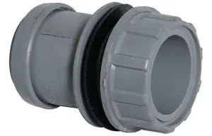 FloPlast Push-fit Straight Waste Tank connector, (Dia)32mm