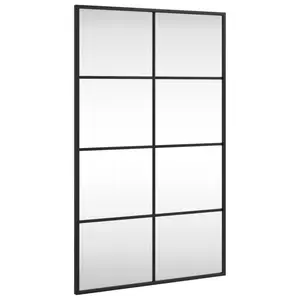 Mikayia Wall Mirror Black 80cm H x 50cm W