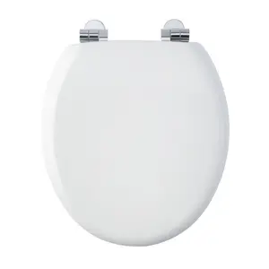 Bemis Hartford White Round Soft close Toilet seat