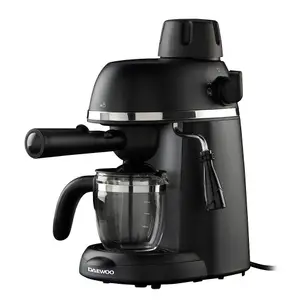 Daewoo Flava 3.5 Bar Compact Espresso Maker and Coffee Machine with Steam Wand