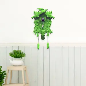 Walplus Cuckoo Wall Clock Home Décor - Green