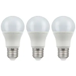 Crompton Lamps LED GLS 4.5W E27 Warm White Opal (40W Eqv) (3 Pack)