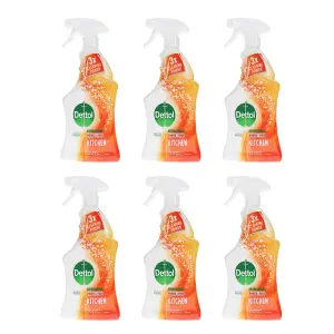 Dettol Power & Pure Powerful Kitchen Disinfectant 750ml x 6