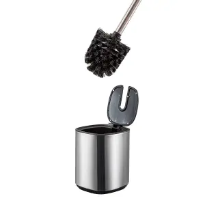 Showerdrape Echo Stainless Steel Satin Toilet Brush & Holder