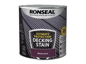 Ronseal 39219 Ultimate Protection Decking Stain Blackcurrant 2.5 litre RSLNUDSBC25L