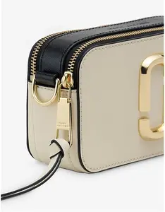 Womens Marc Jacobs Snapshot Leather Cross-Body Bag Cloud White/Multi