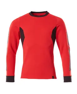 Mascot Accelerate Modern Fit Sweatshirt (Traffic Red/Black)  (Small)