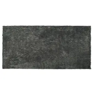 Shaggy Area Rug 80 x 150 cm Dark Grey EVREN