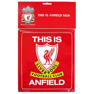 Liverpool FC This Is Anfield Plaque Red/White/Yellow (One Size)