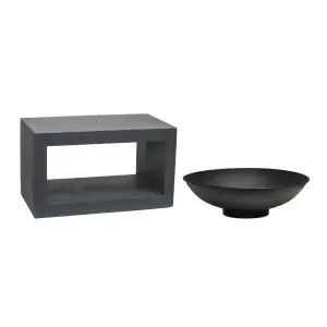 Fire Pit & Rectangle Console Granite H52Cm W64Cm