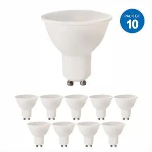 10pcs pack, 7W LED Dimmable Bulb 500Lm 6000K, Equivalent to 50W/60W Halogen